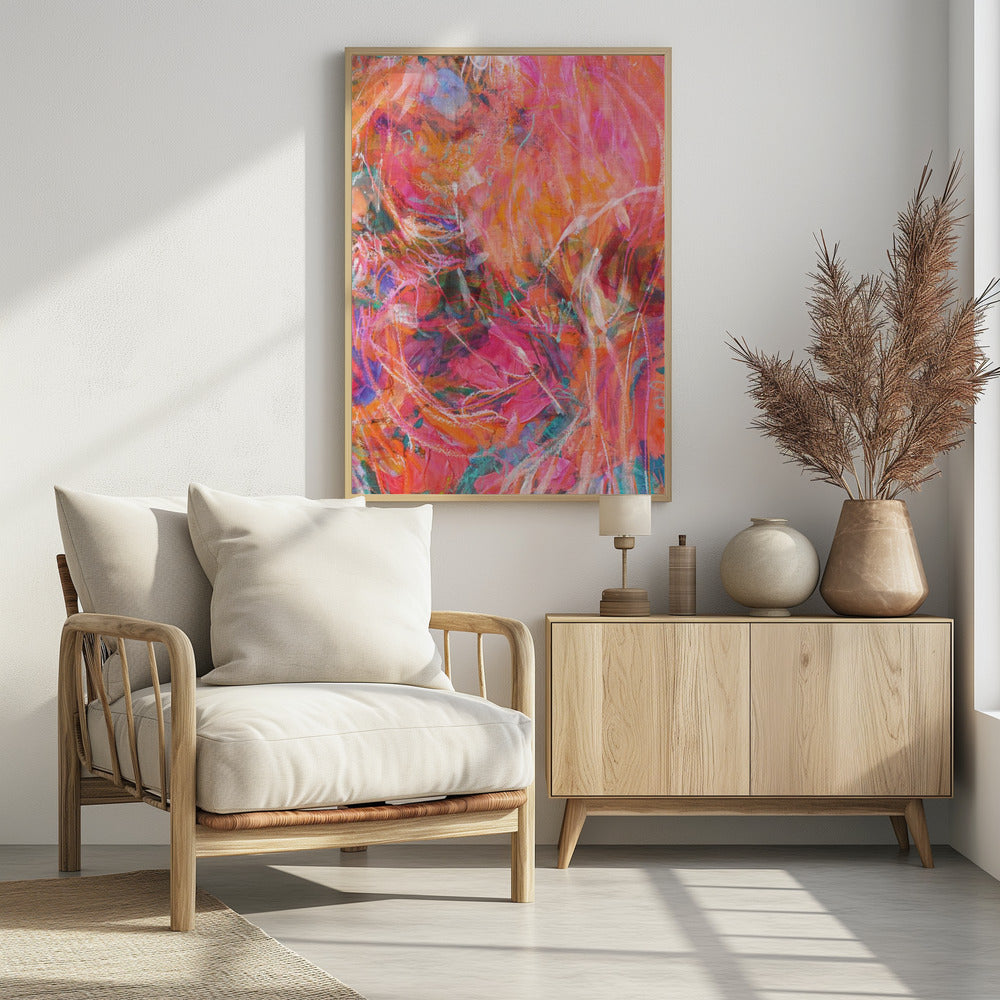 Kleurrijke bloemenblaadjes | Poster