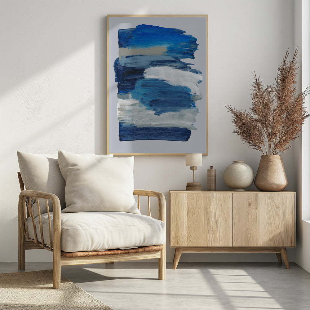 Abstracte penseelstreken 78 | Poster