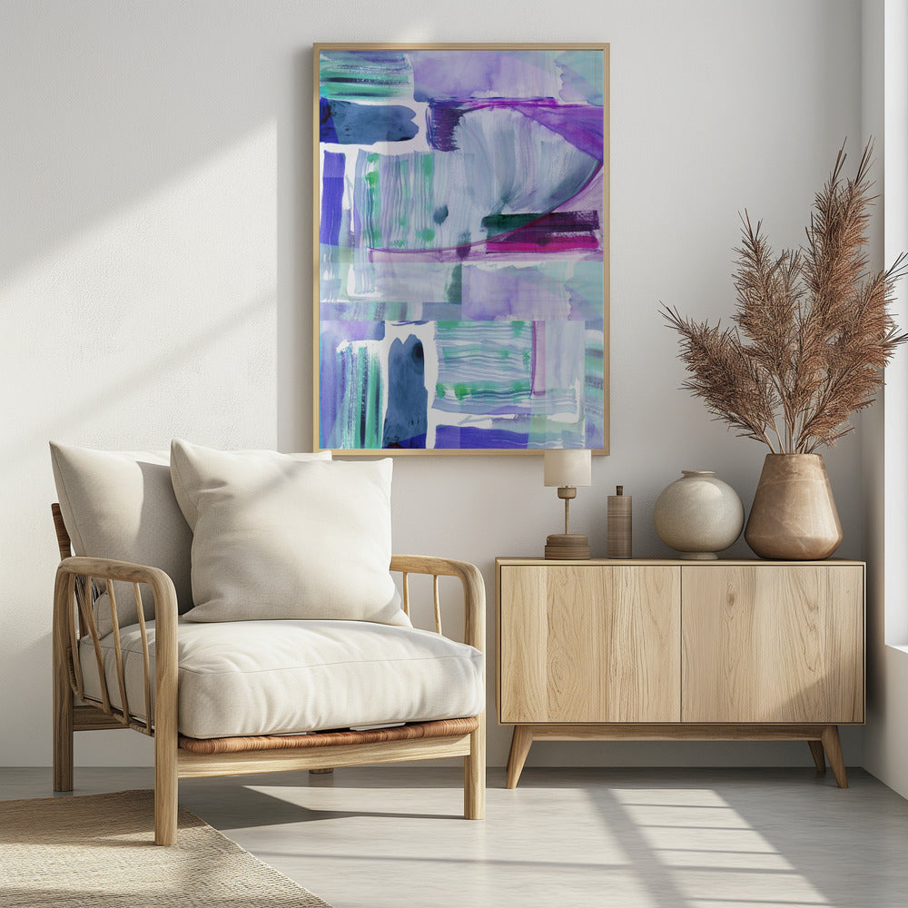 Pruim Paars Lila Abstract 2 | Poster