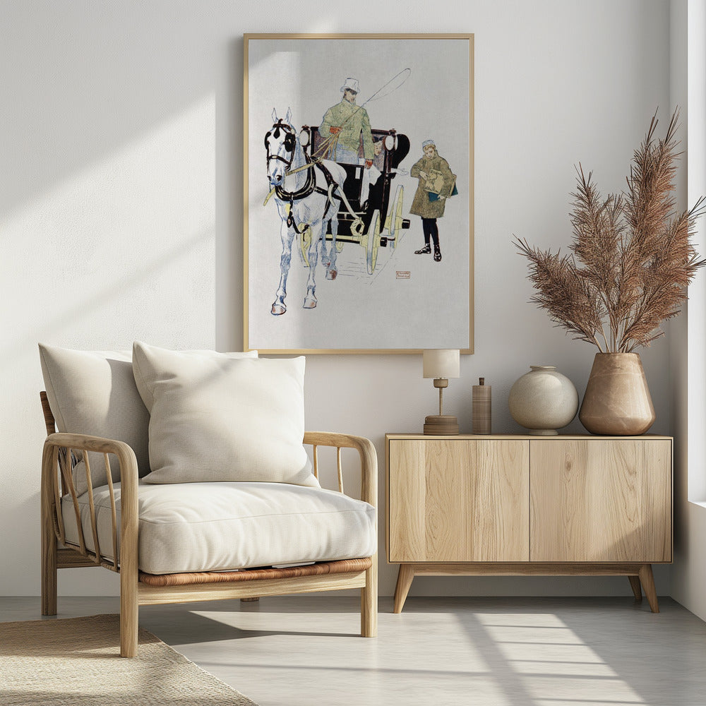 Vintage koets (1893) | Poster