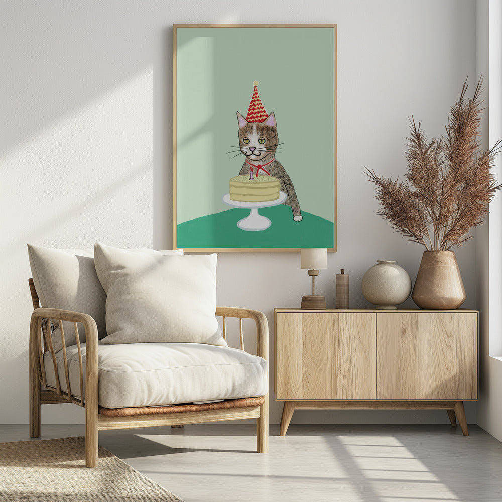 Birthday cat | Poster