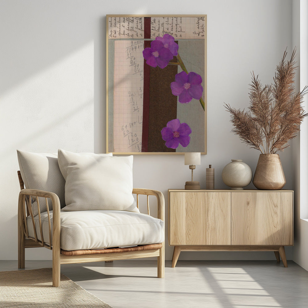 Roze bloemen | Poster