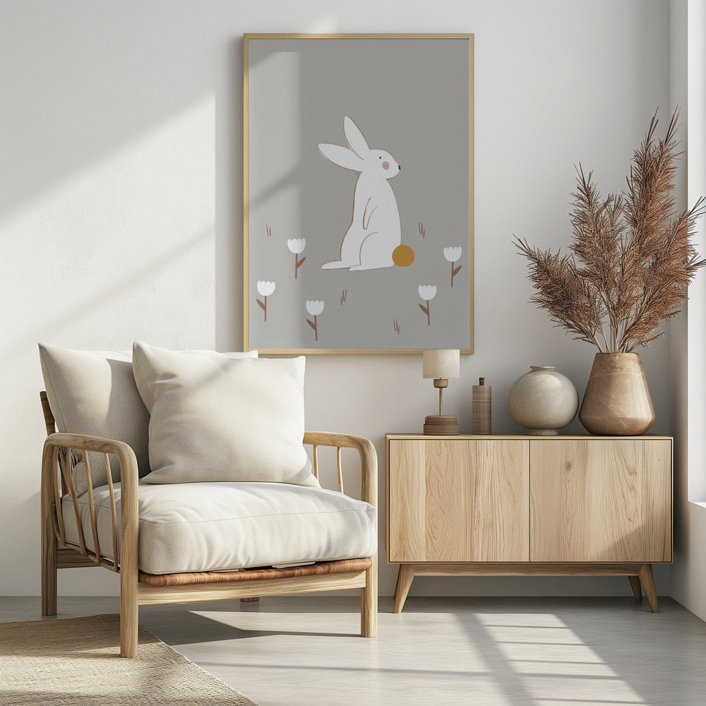 Wit Klein Konijntje | Poster