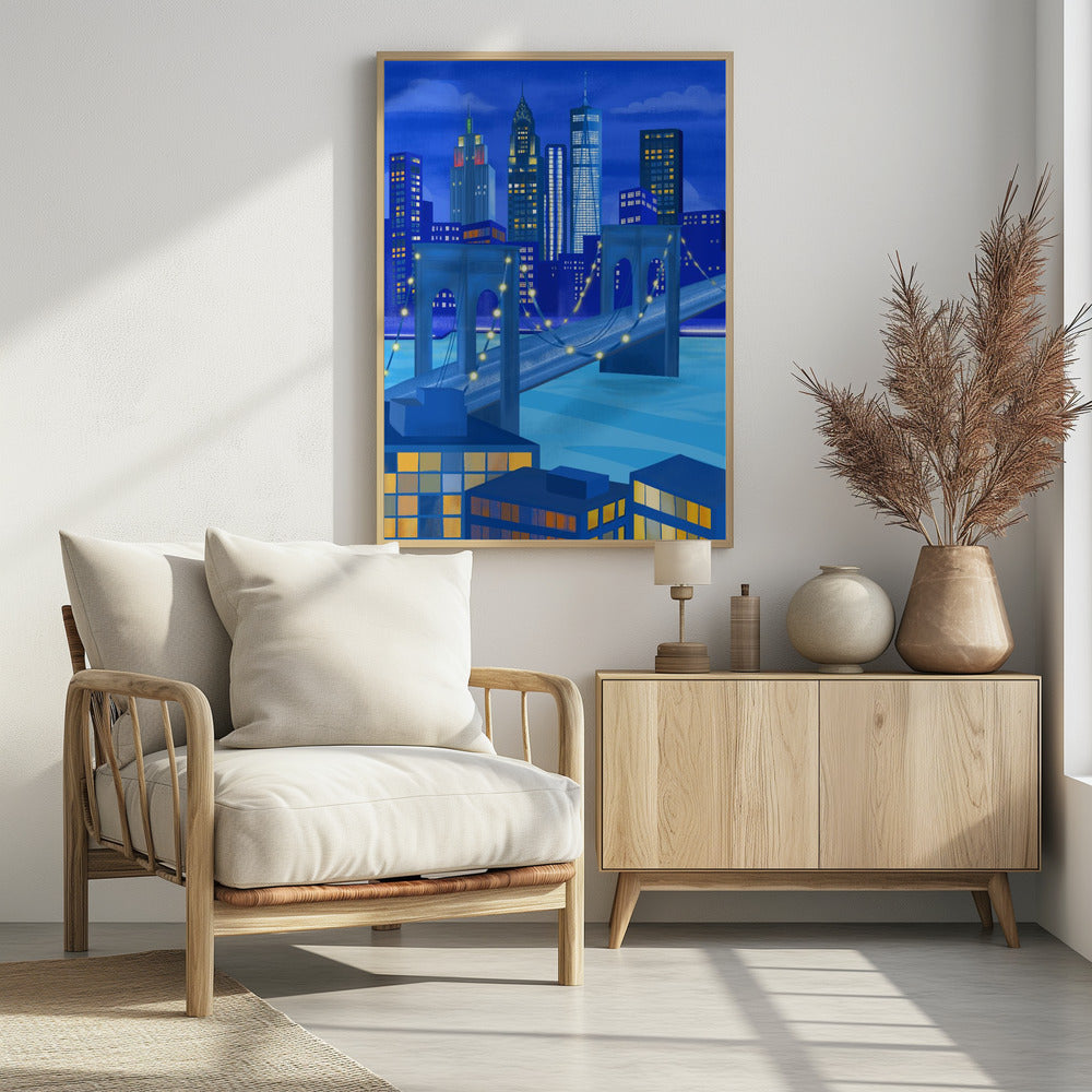 New York At Night | Poster