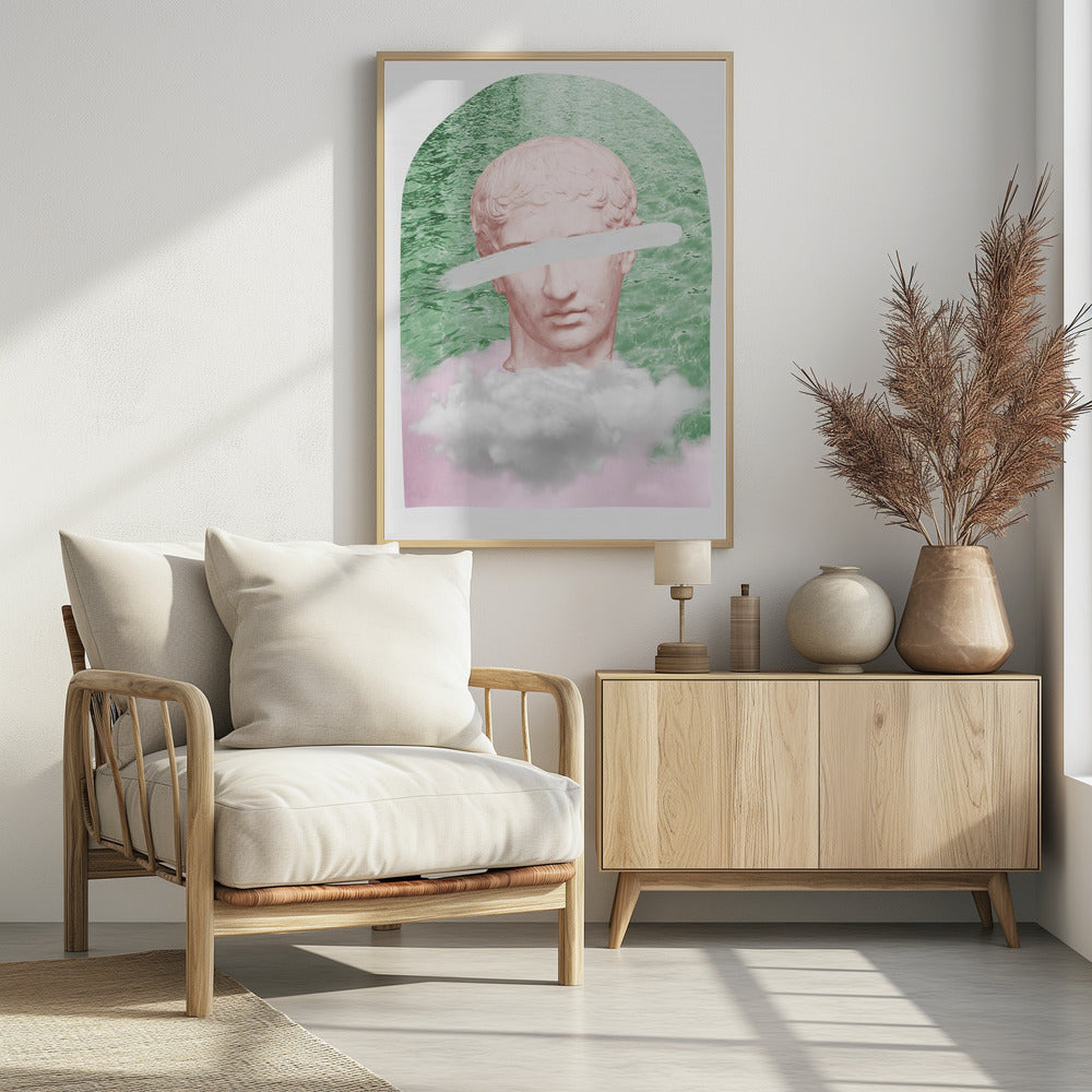 Oud standbeeld surrealistisch verhouding 2x3 | Poster