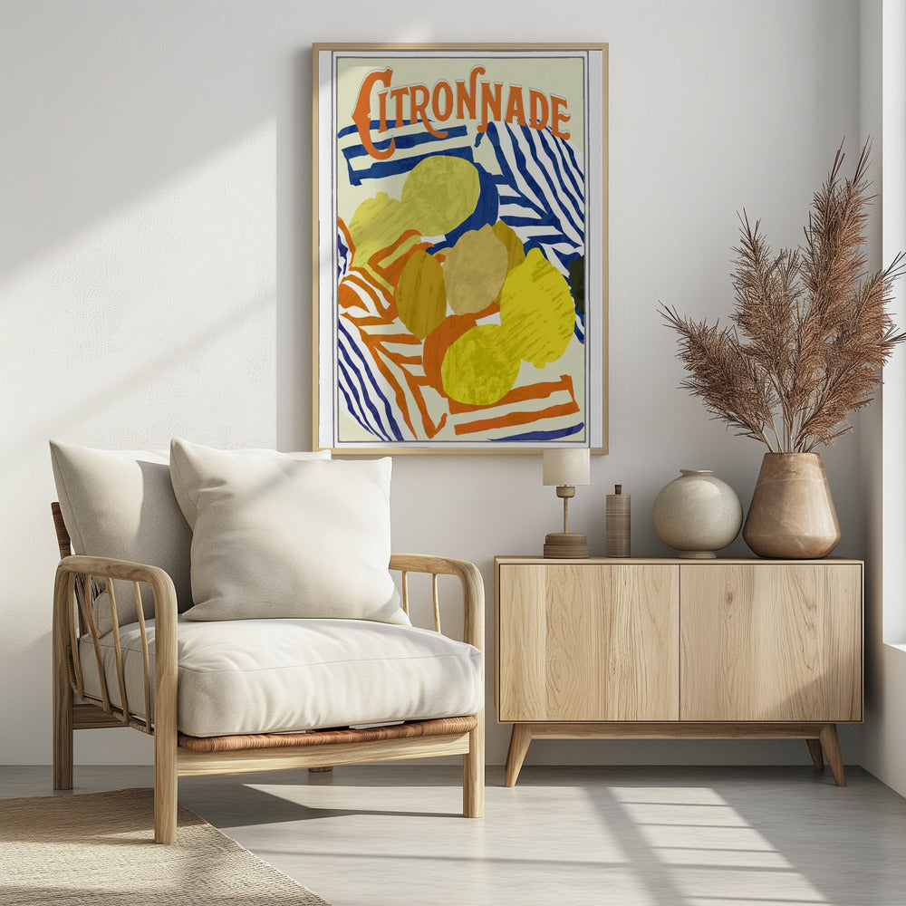 Citronnade Oranje en Blauw | Poster