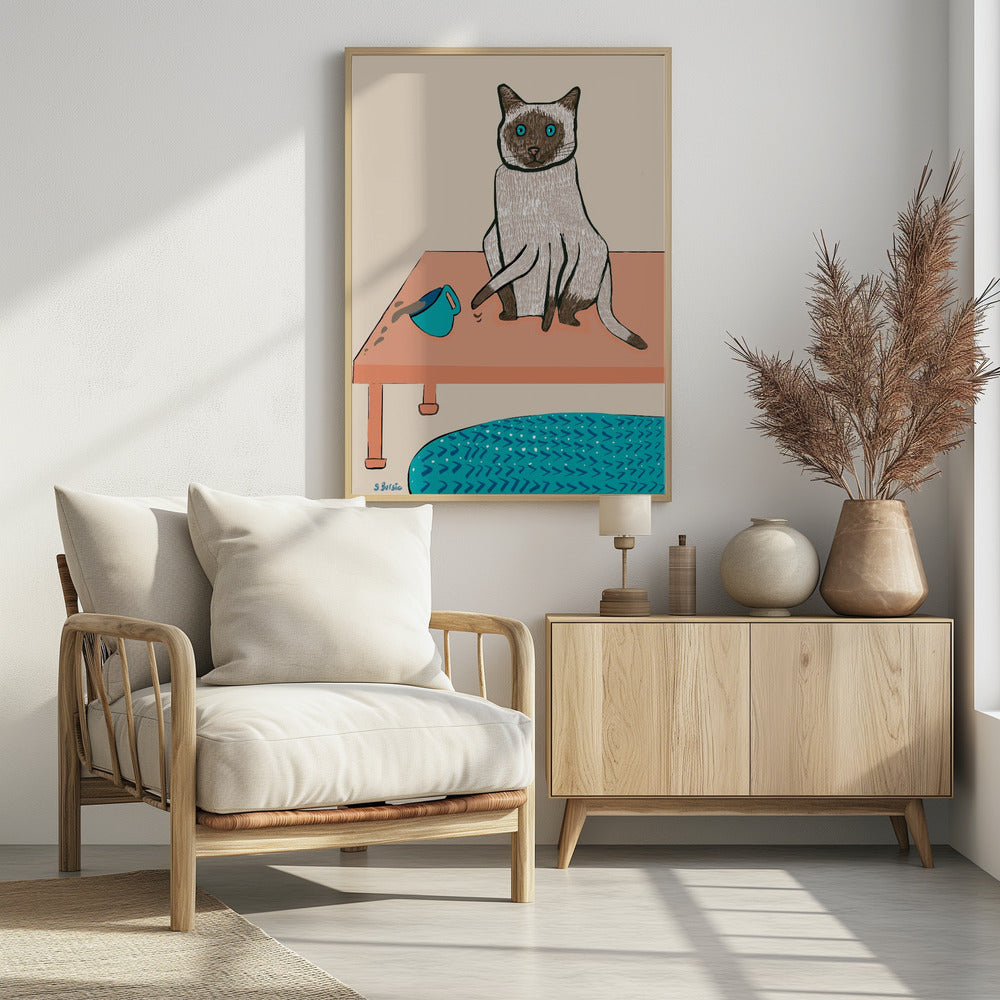 Naughty cat humour | Poster