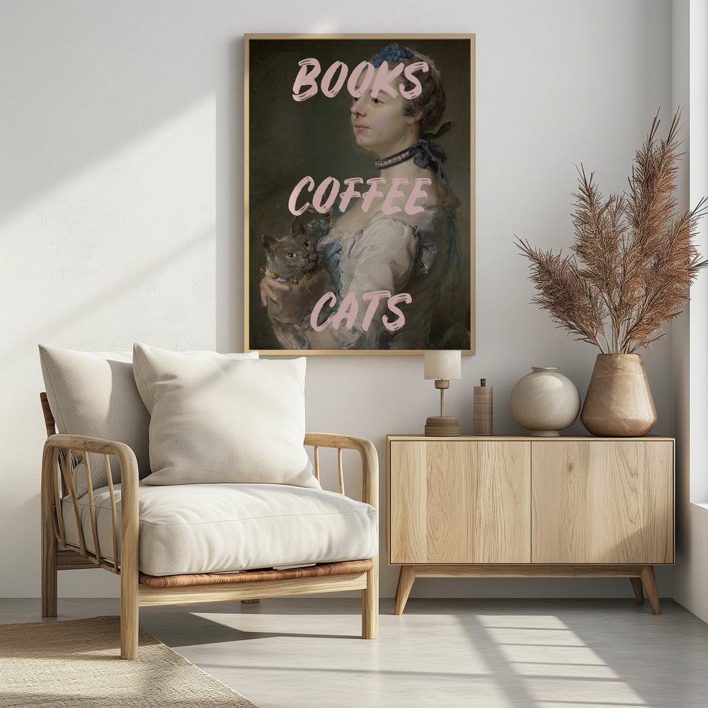 Boekenkoffiekatten Ratioiso | Poster