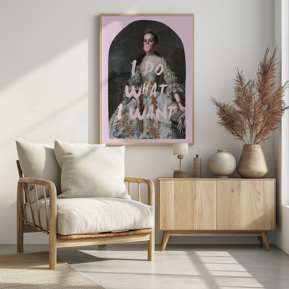PINK I DO WHAT I WANT MAXIMALIST ART | Poster