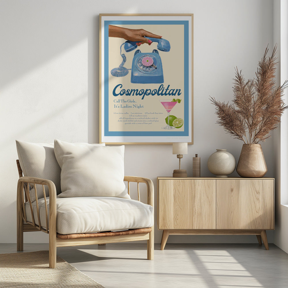 Blauwe Cosmo | Poster