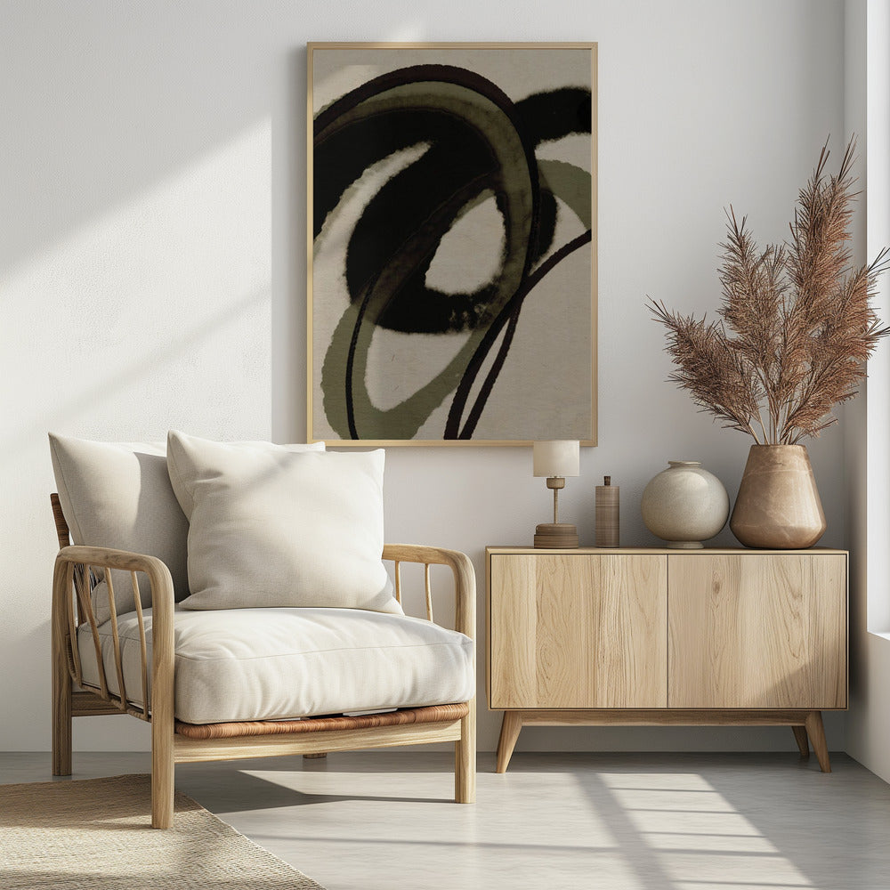 Inked Flowing Circles | Poster