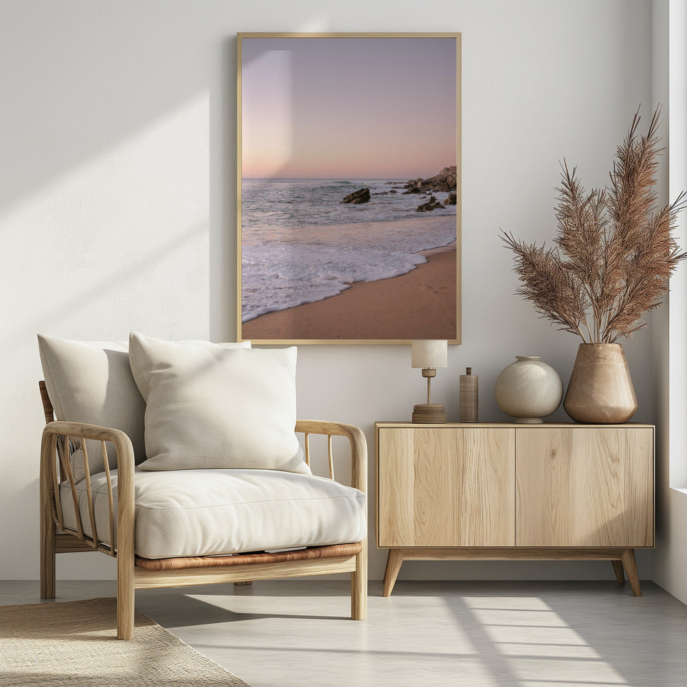 Pastelkleurige Portugese kust | Poster