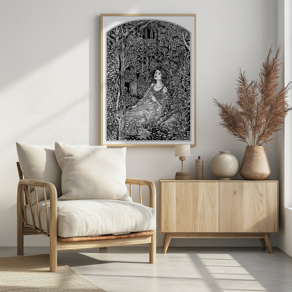 Woman in Forest | Poster