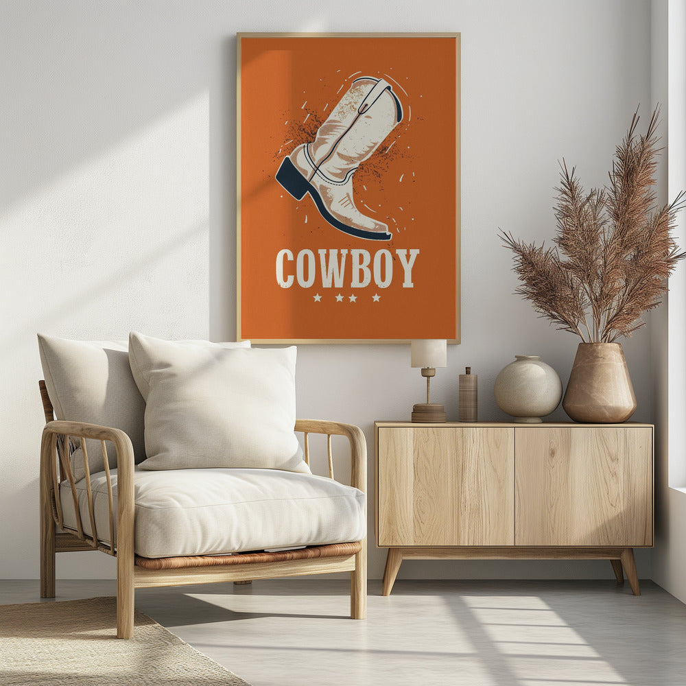 Vintage cowboylaarzen | Poster