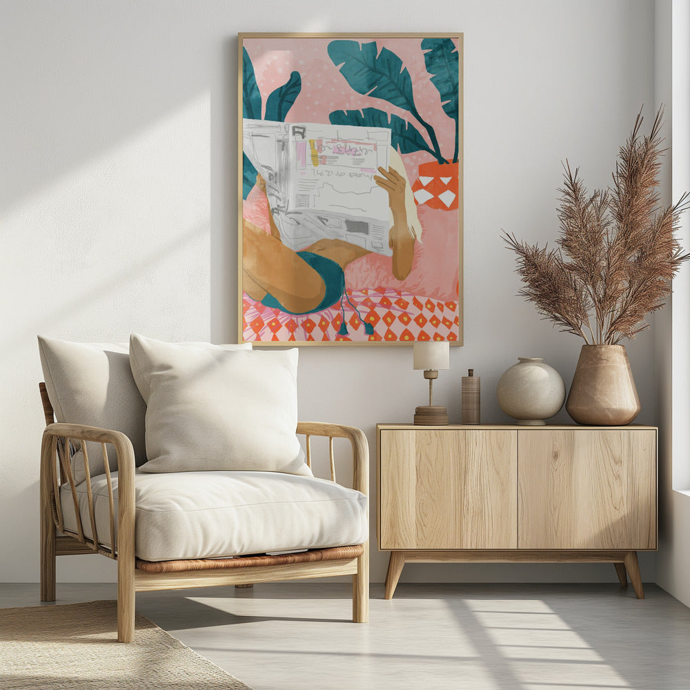Bohemian Morning News Kunstdruk | Poster