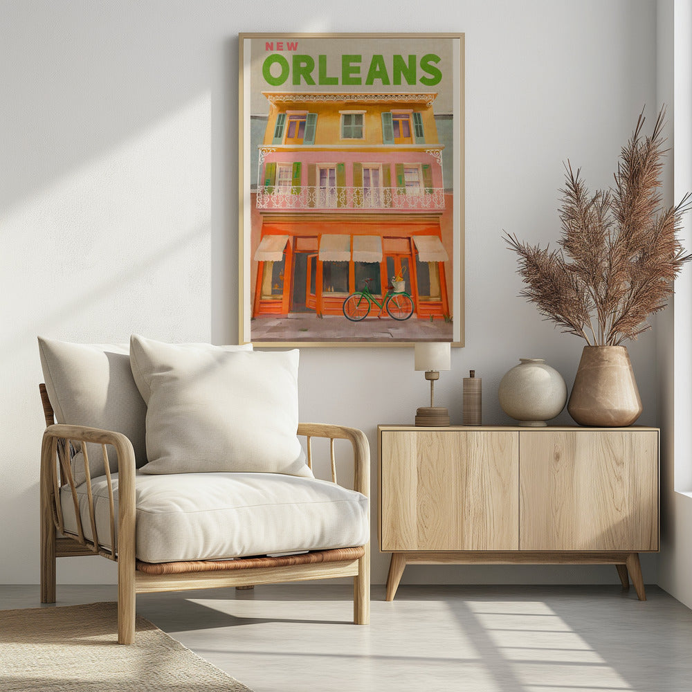Vintage reisposter van New Orleans, Louisiana | Poster