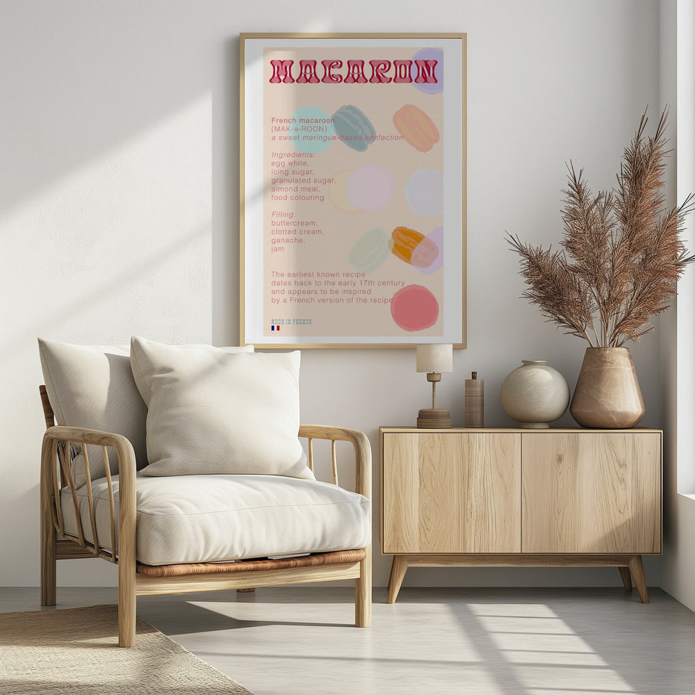Macaron Koffie | Poster