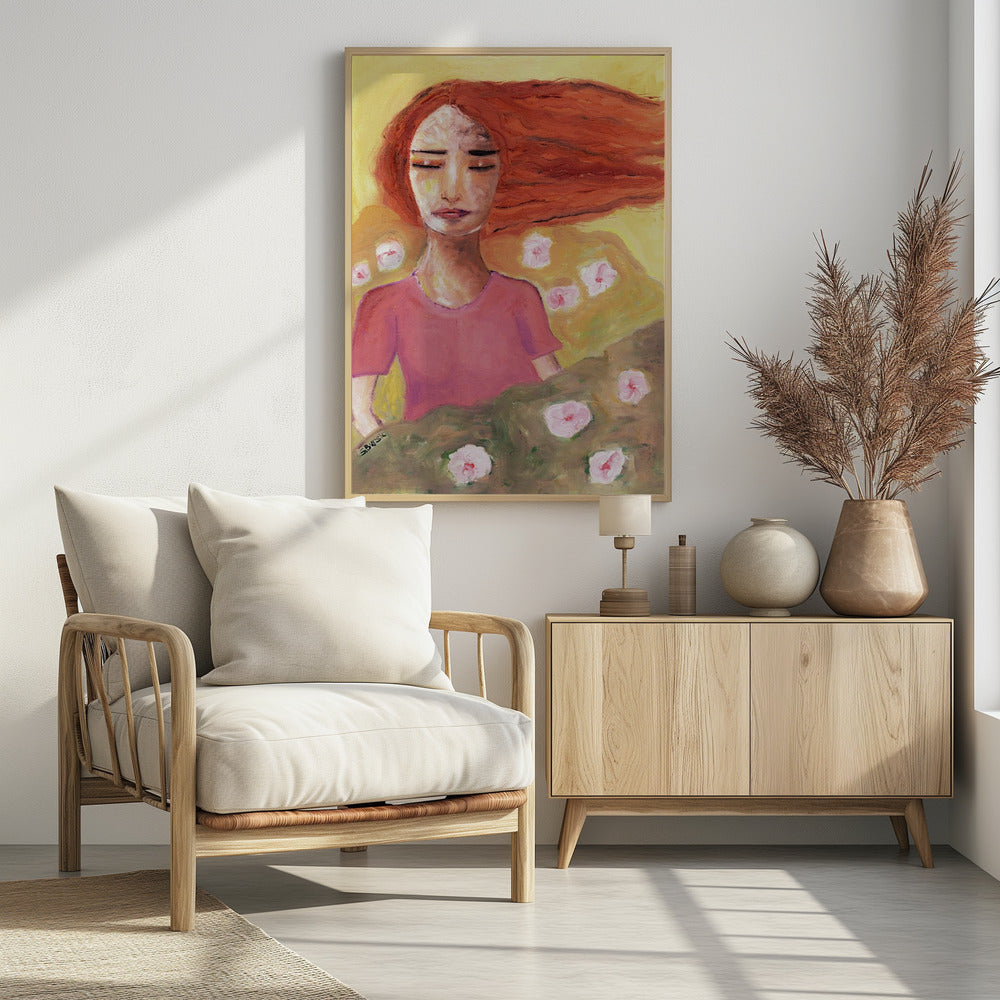 Rood hoofd vrij als de bries | Poster
