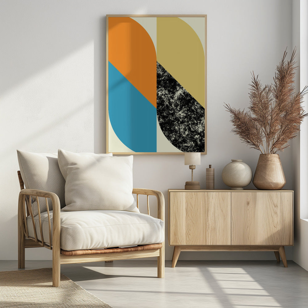 Gedurfde geometrische vormen | Poster