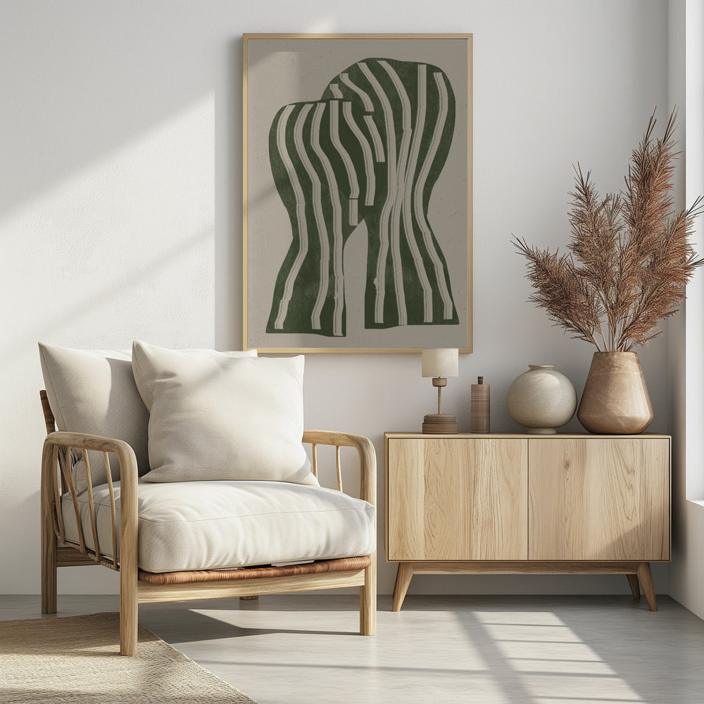 Curved Stripes | Poster