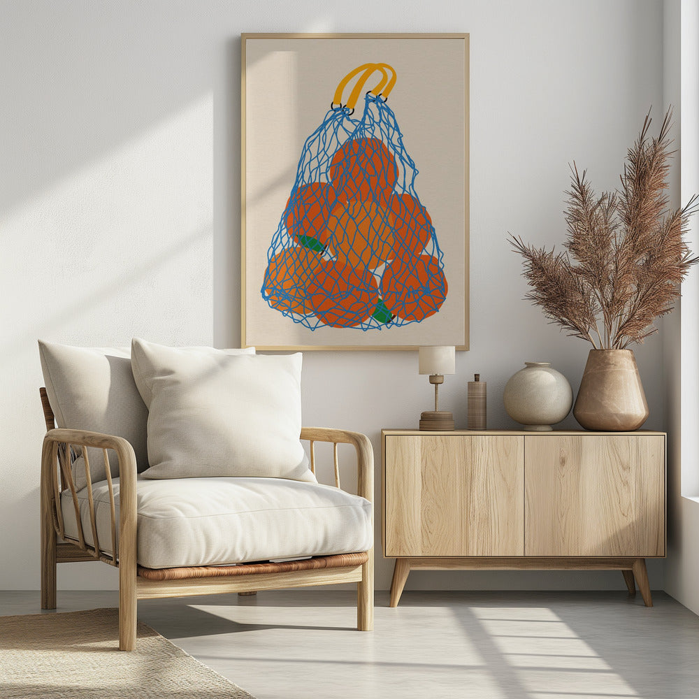Sinaasappelen in een netzak Update 24 | Poster