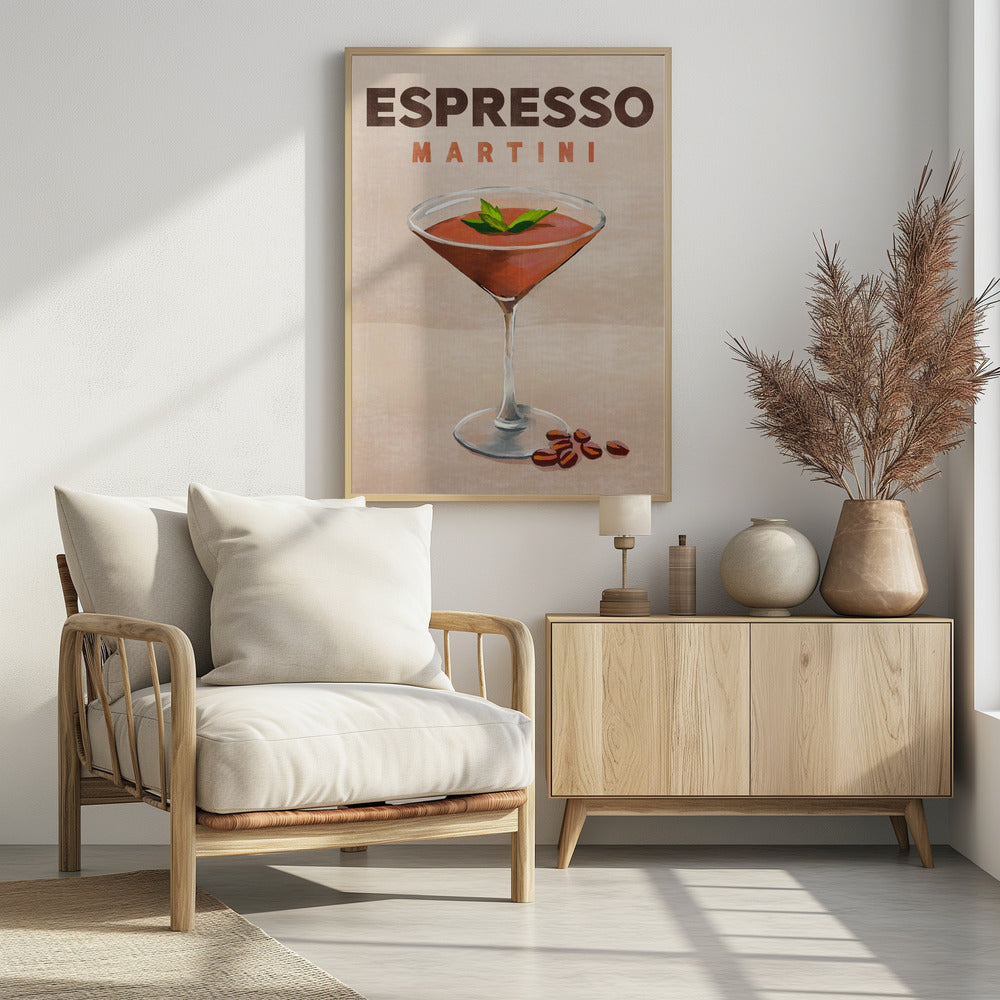 Espresso Martini Cocktail Bar Decor | Poster