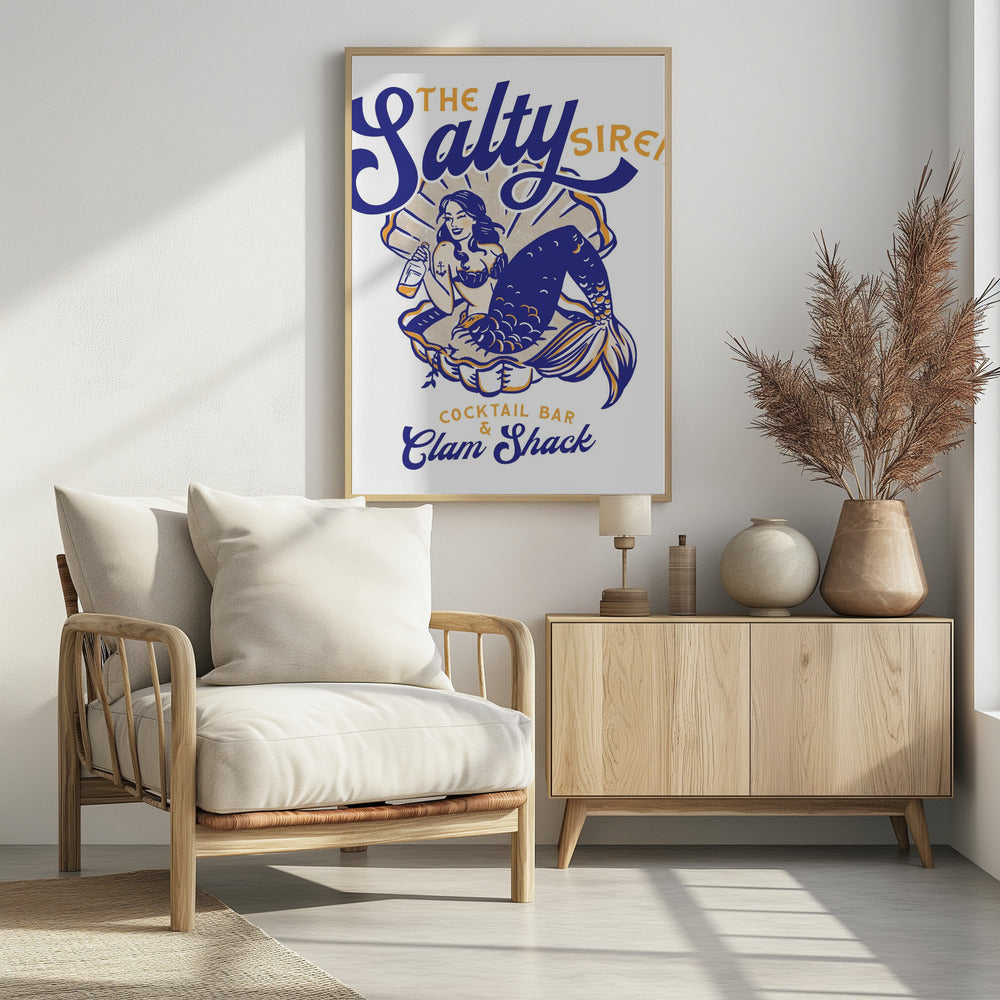Zoute Siren Cocktailbar & Clam Shack Zeemeermin | Poster