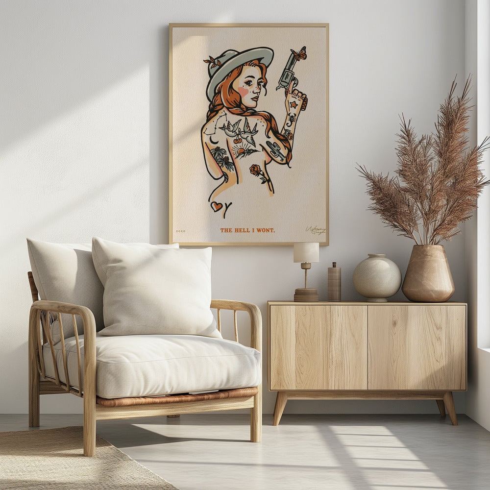 De hel die ik niet wil printen 16x20 | Poster