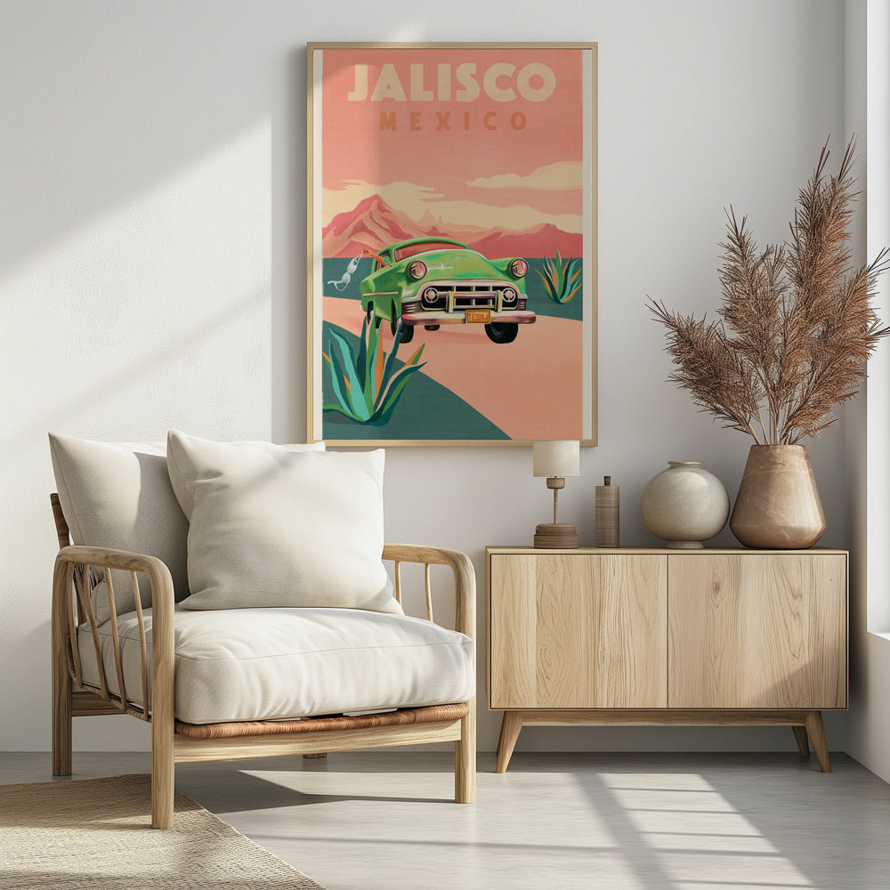 Jalisco Mexico Vintage Reisposter | Poster