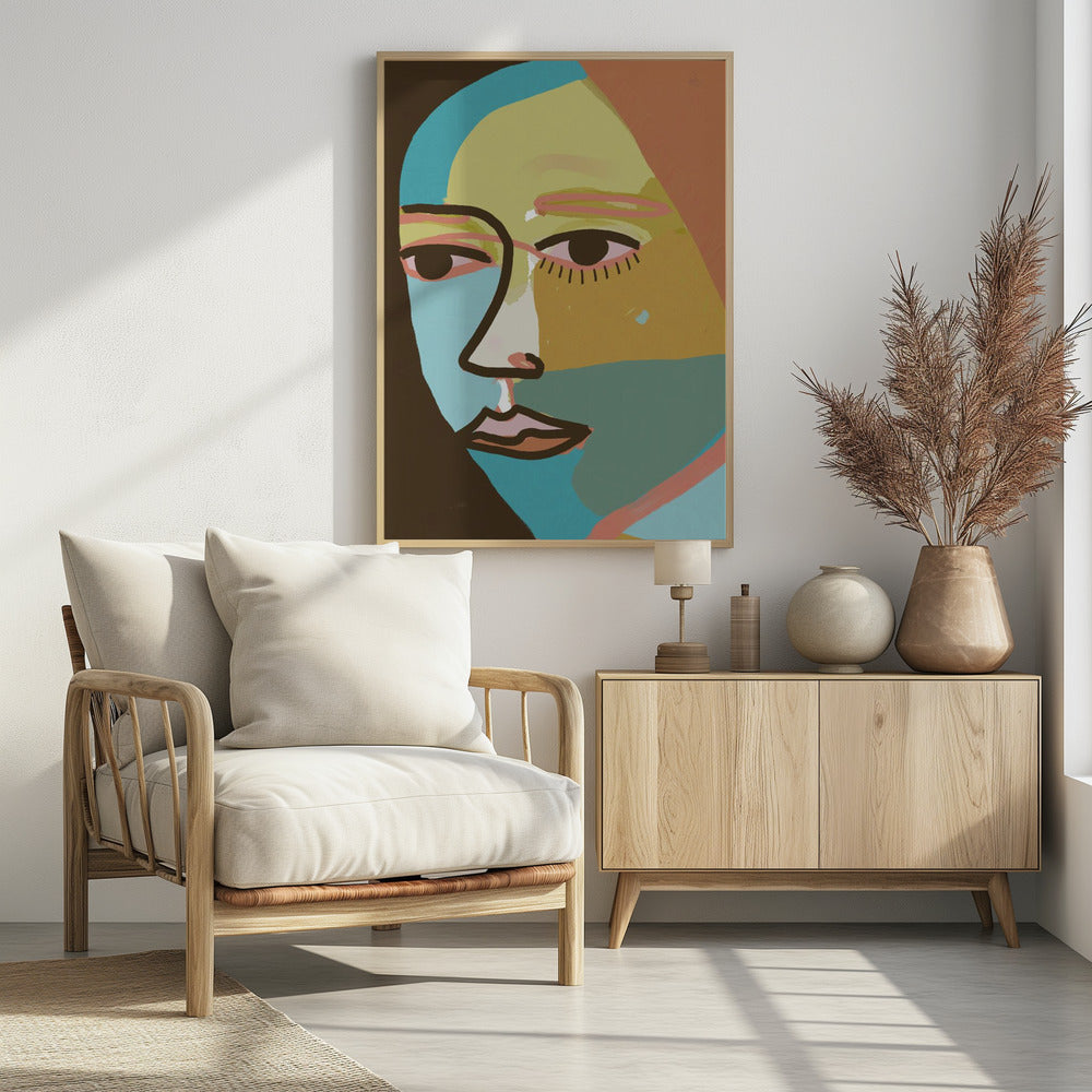 Abstract gezicht | Poster