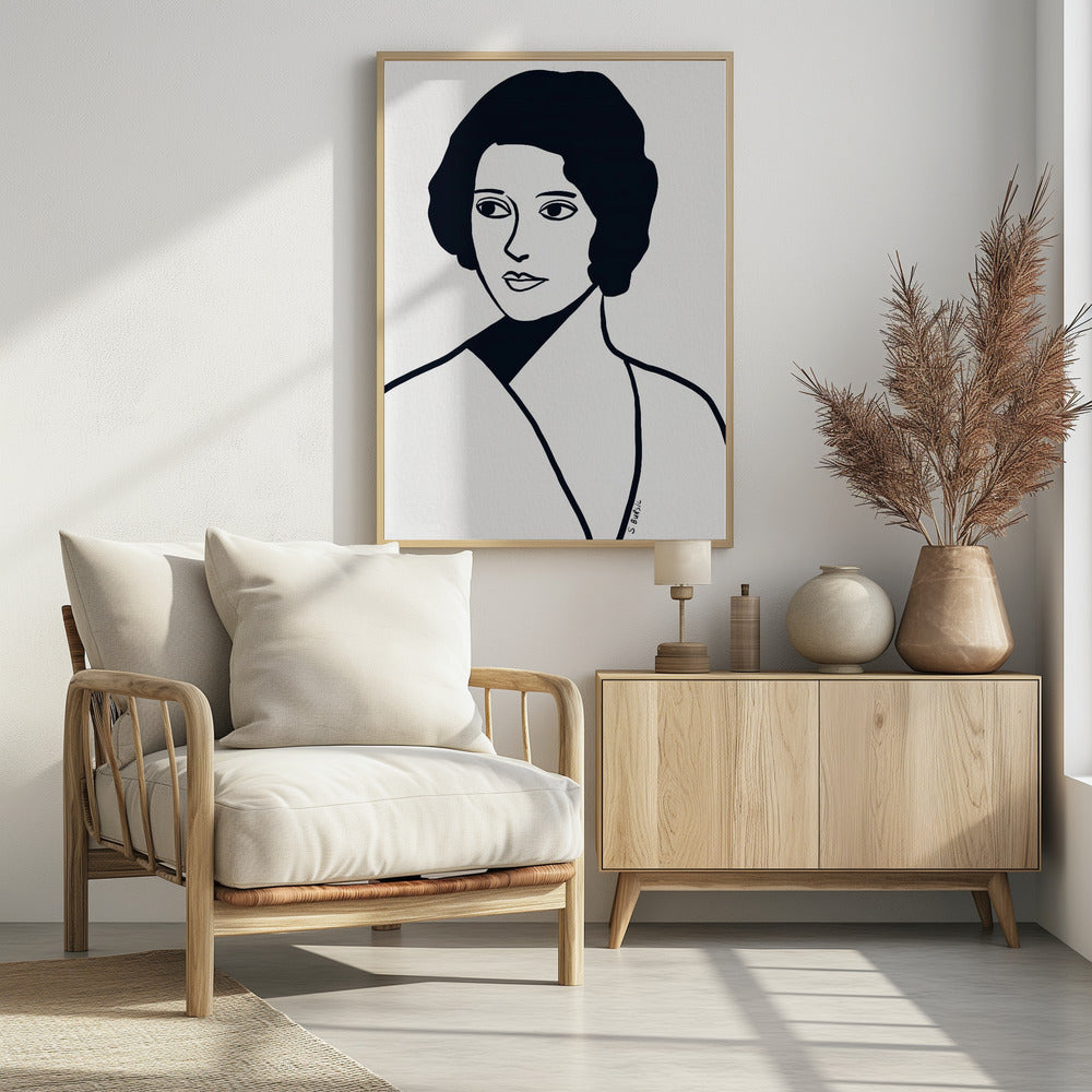 Vintage vrouw | Poster