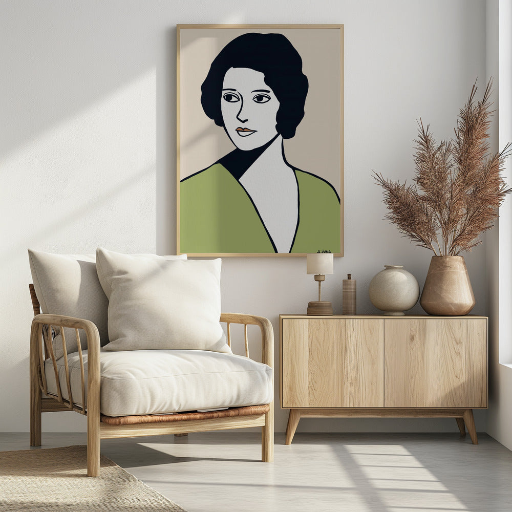 Vintage vrouw | Poster