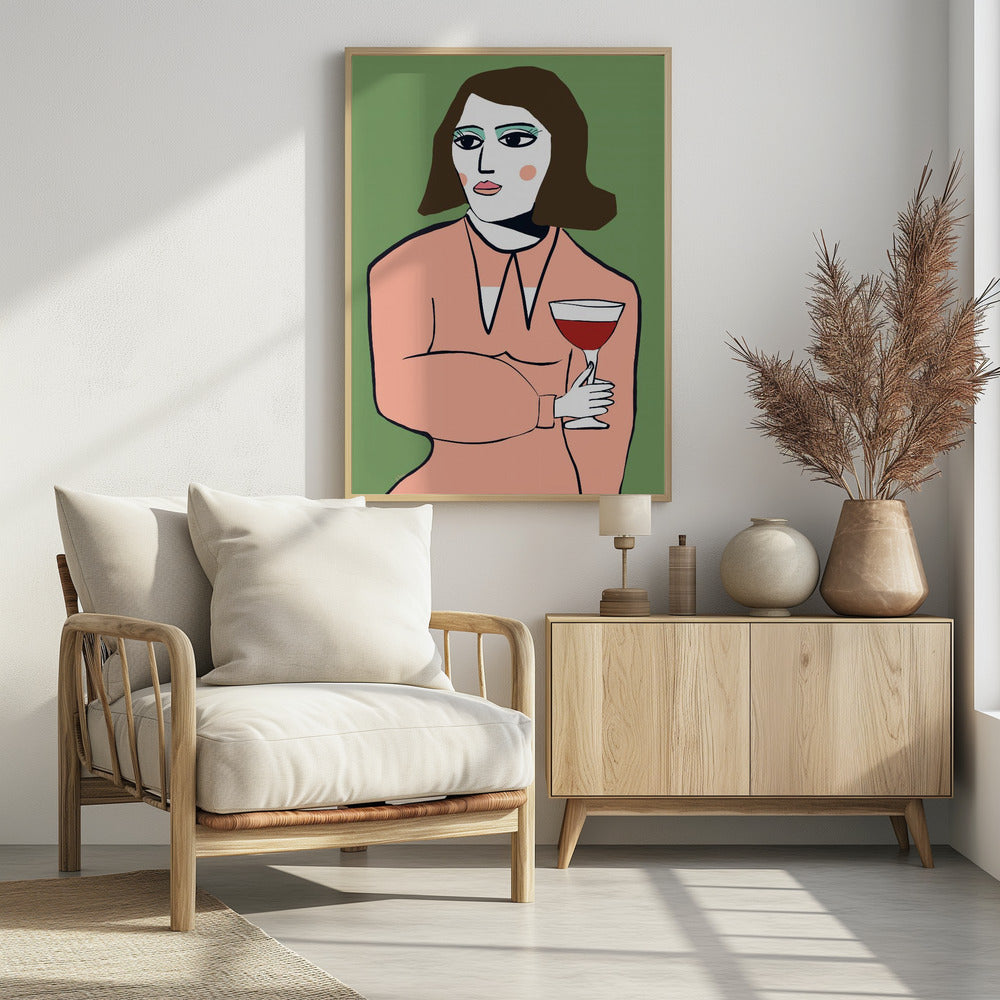 Wijndame | Poster