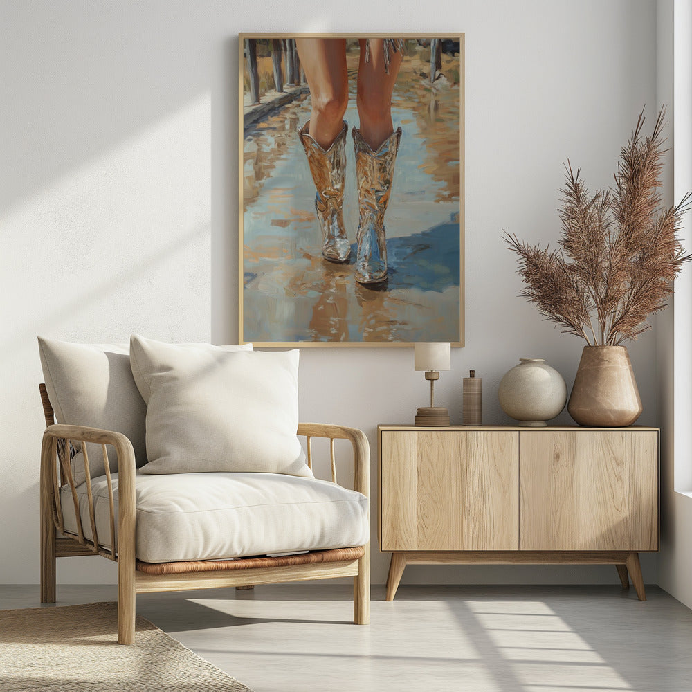 Zilveren Cowgirl | Poster