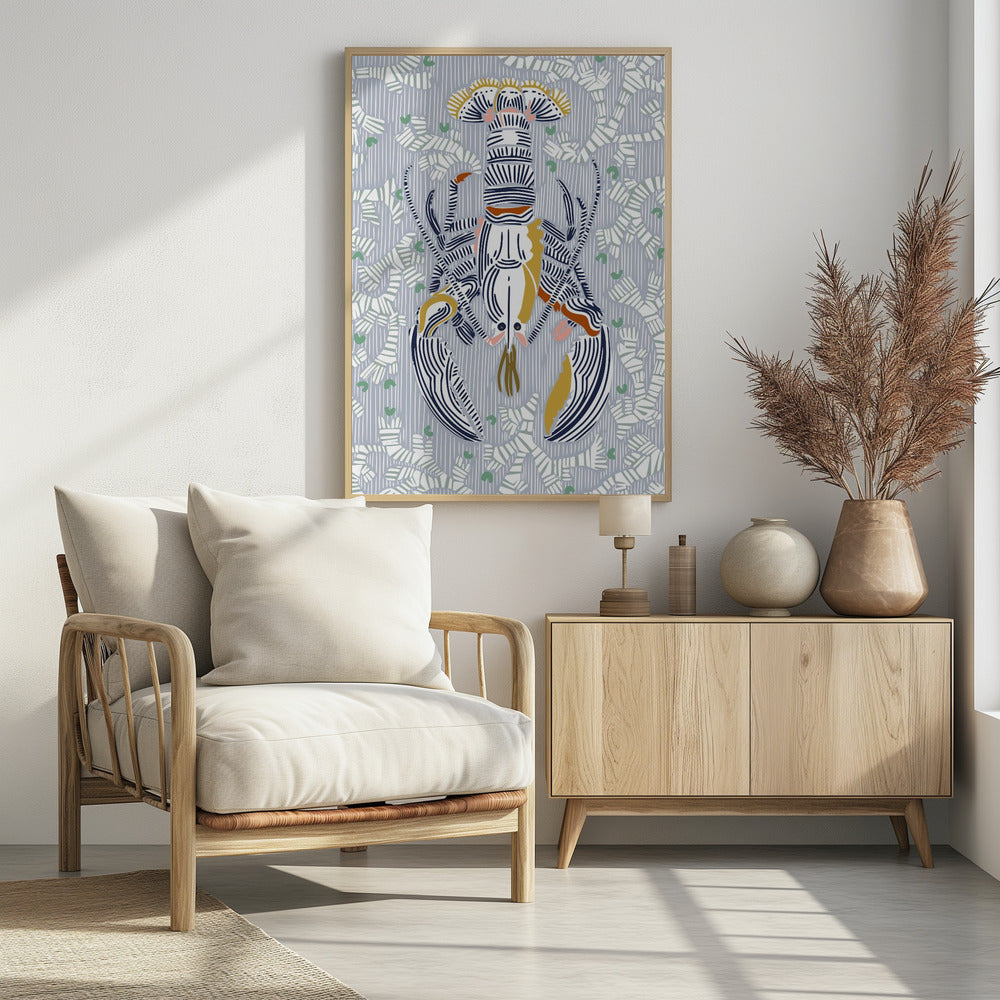 Schaaldierkern grijs | Poster