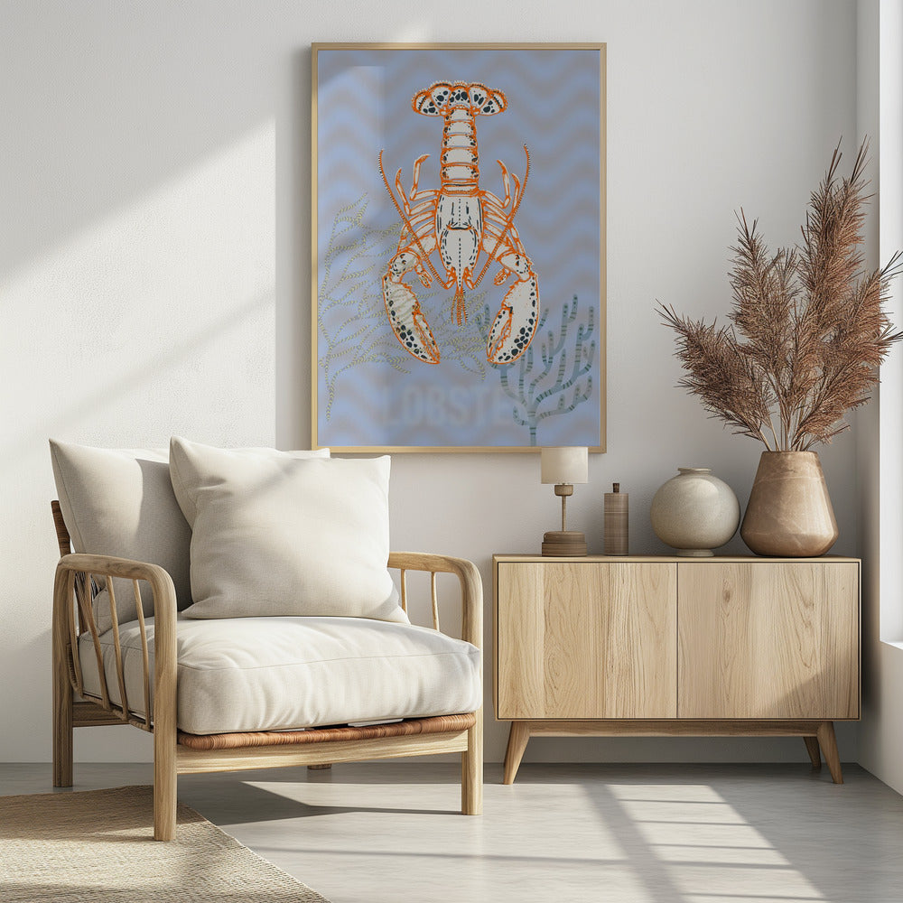 Zeekreeft Neptunus' vreugde | Poster