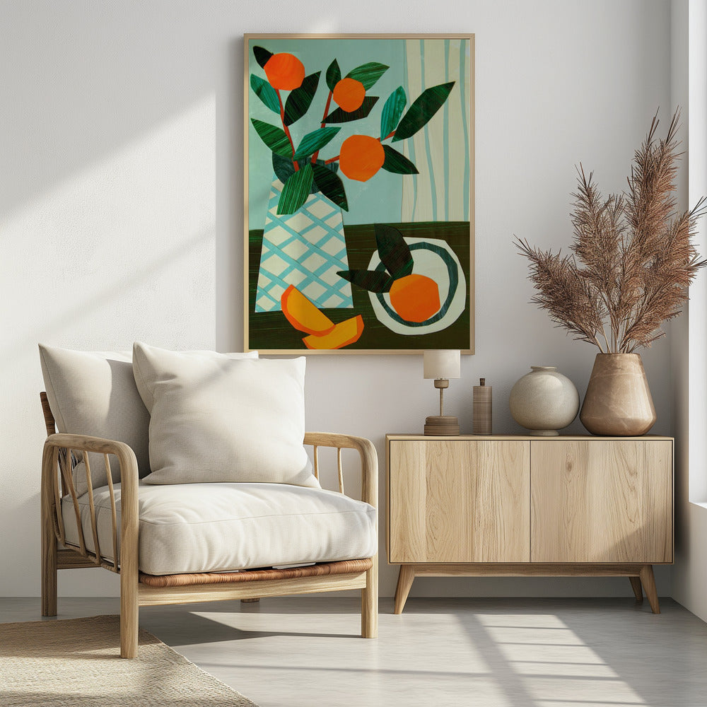 Stilleven met citrusochtend II | Poster