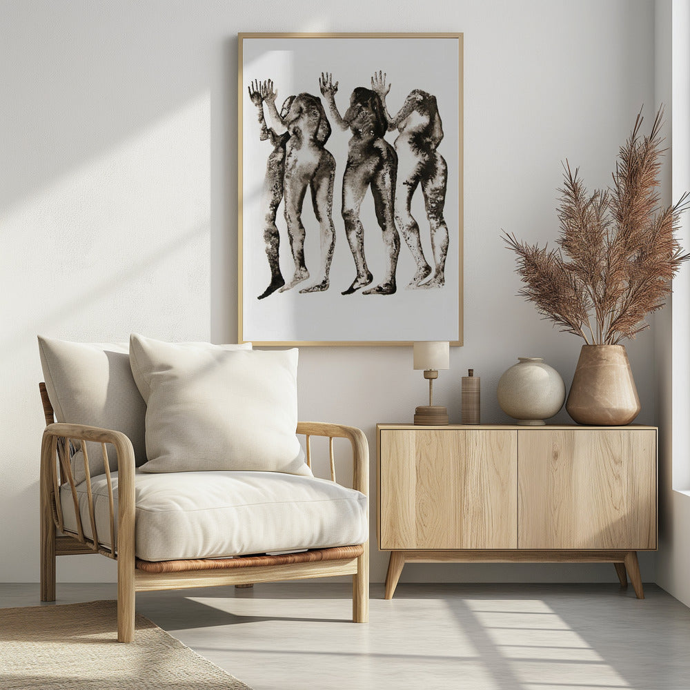 4 Figuren (zonder hoofd) | Poster