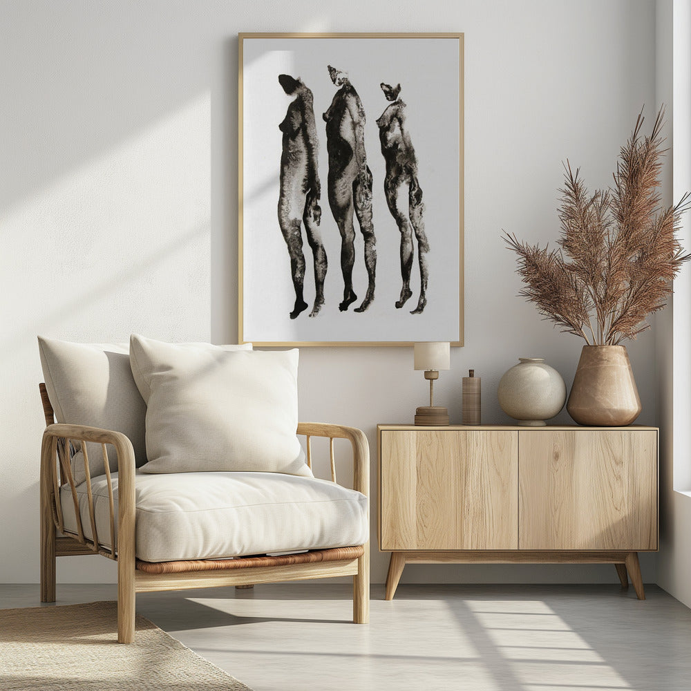 Figuurstudie 3x | Poster