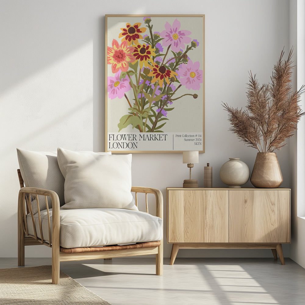 London Flower Market | Poster