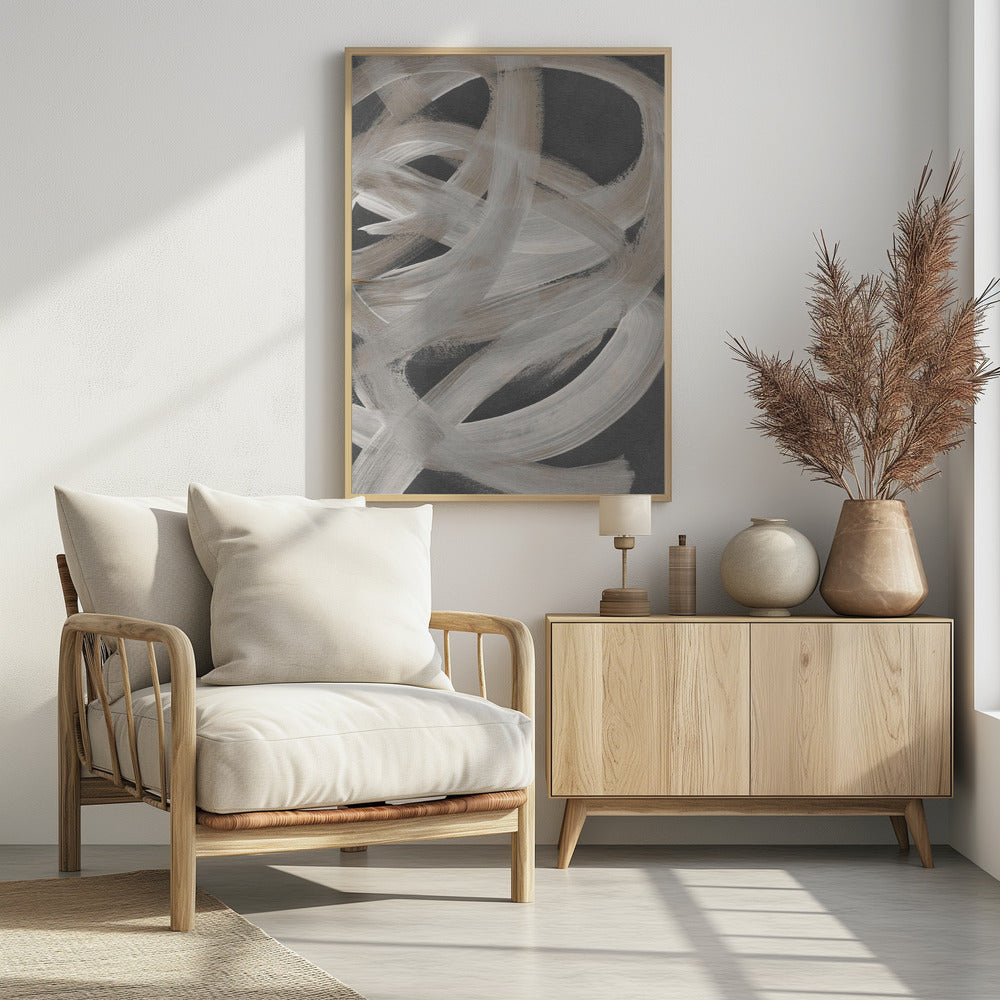 Abstract Brush Strokes 129X | Poster