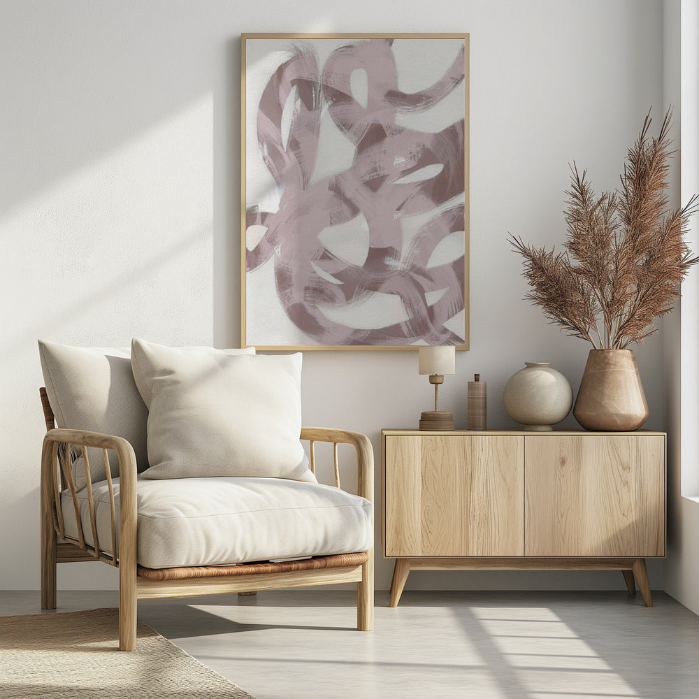 Abstracte penseelstreken 169 | Poster