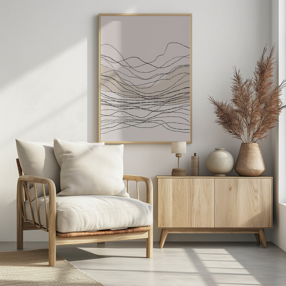 Serene lijngolven | Poster