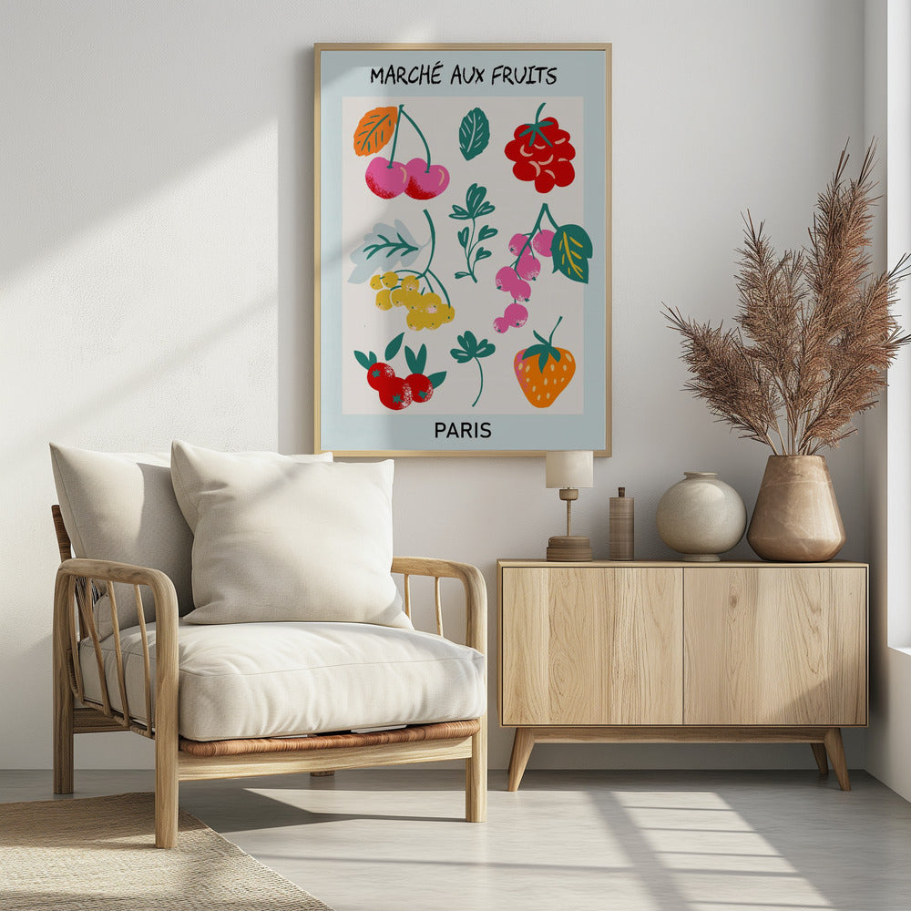 Fruitmarkt Parijs | Poster