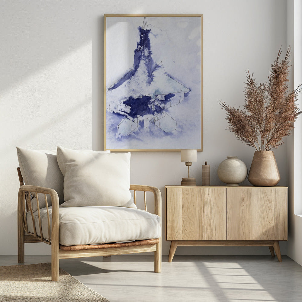 Kampjet Study (indigo 3) | Poster