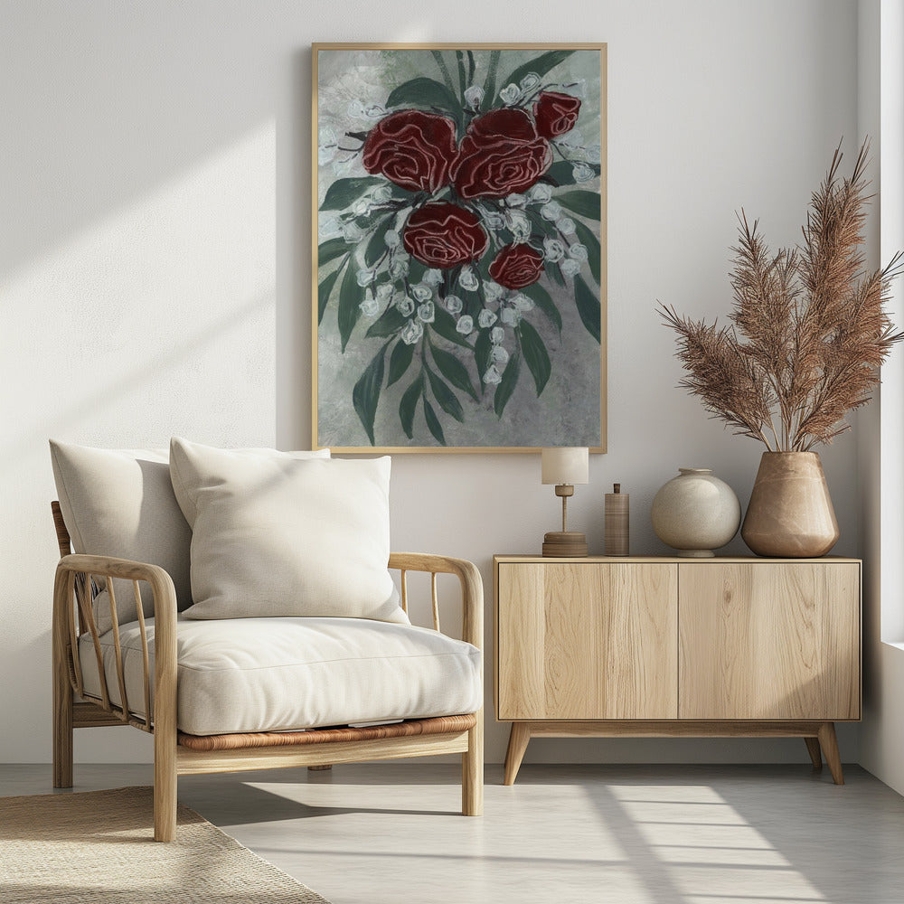 Zeldah red roses | Poster