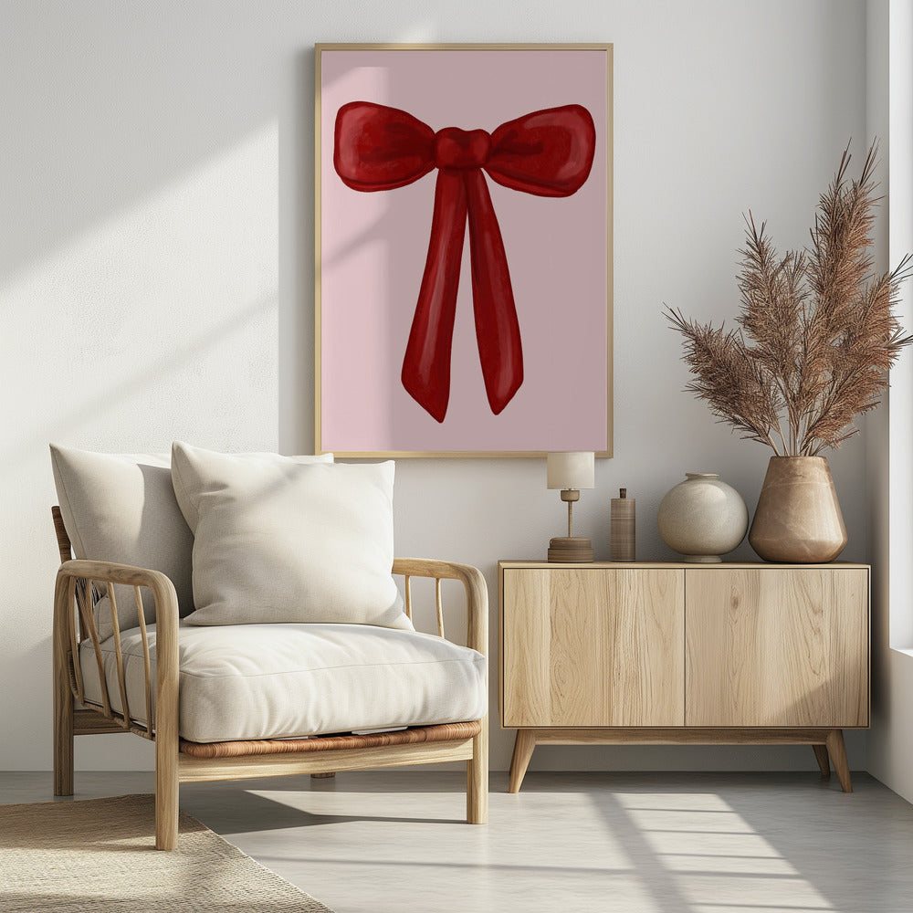 Scharlaken lint vastgebonden | Poster