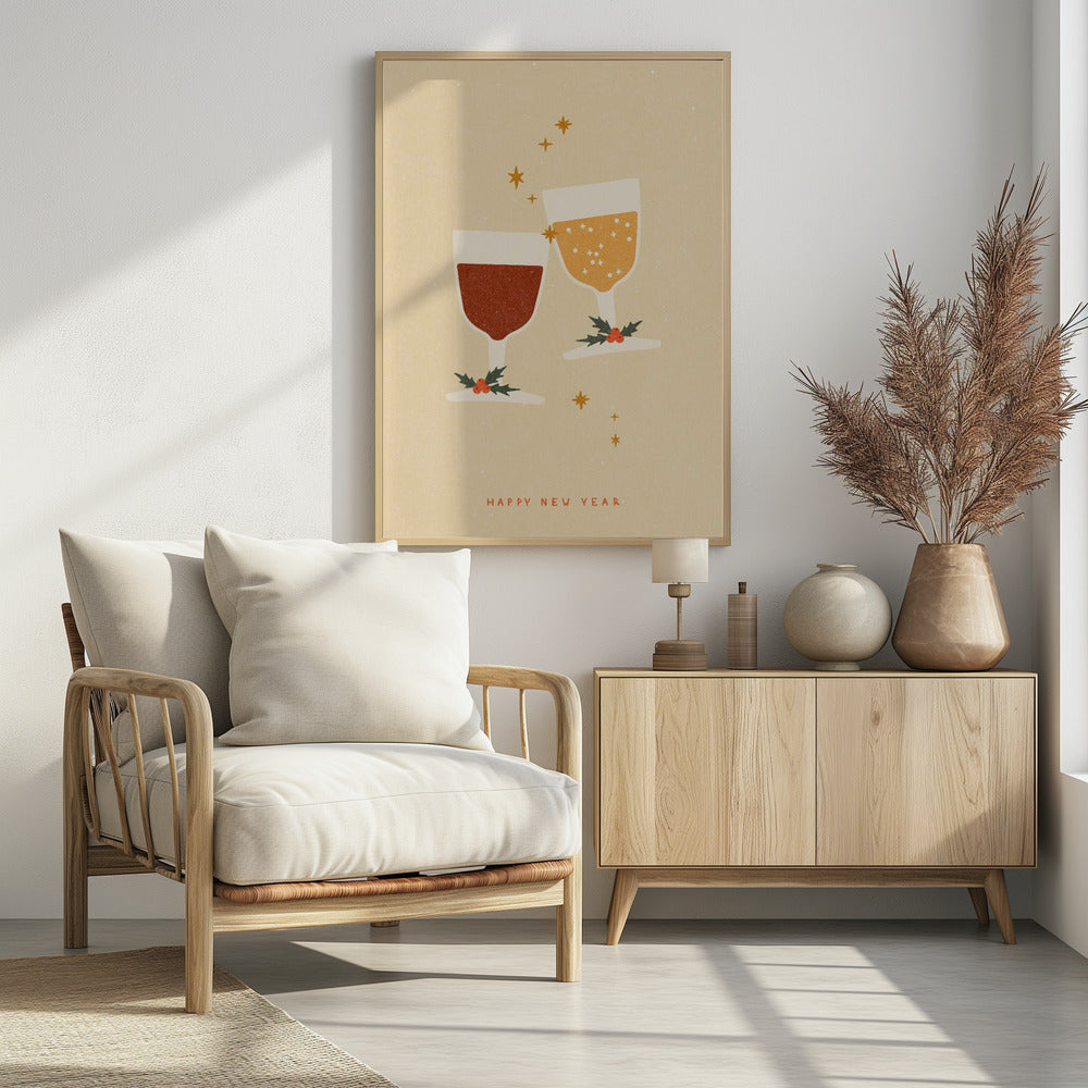 Doe een wens bij het klinken van glazen | Poster