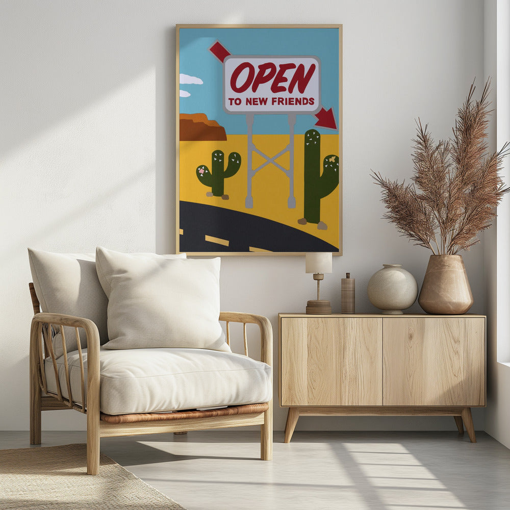 Open voor nieuwe vrienden | Poster