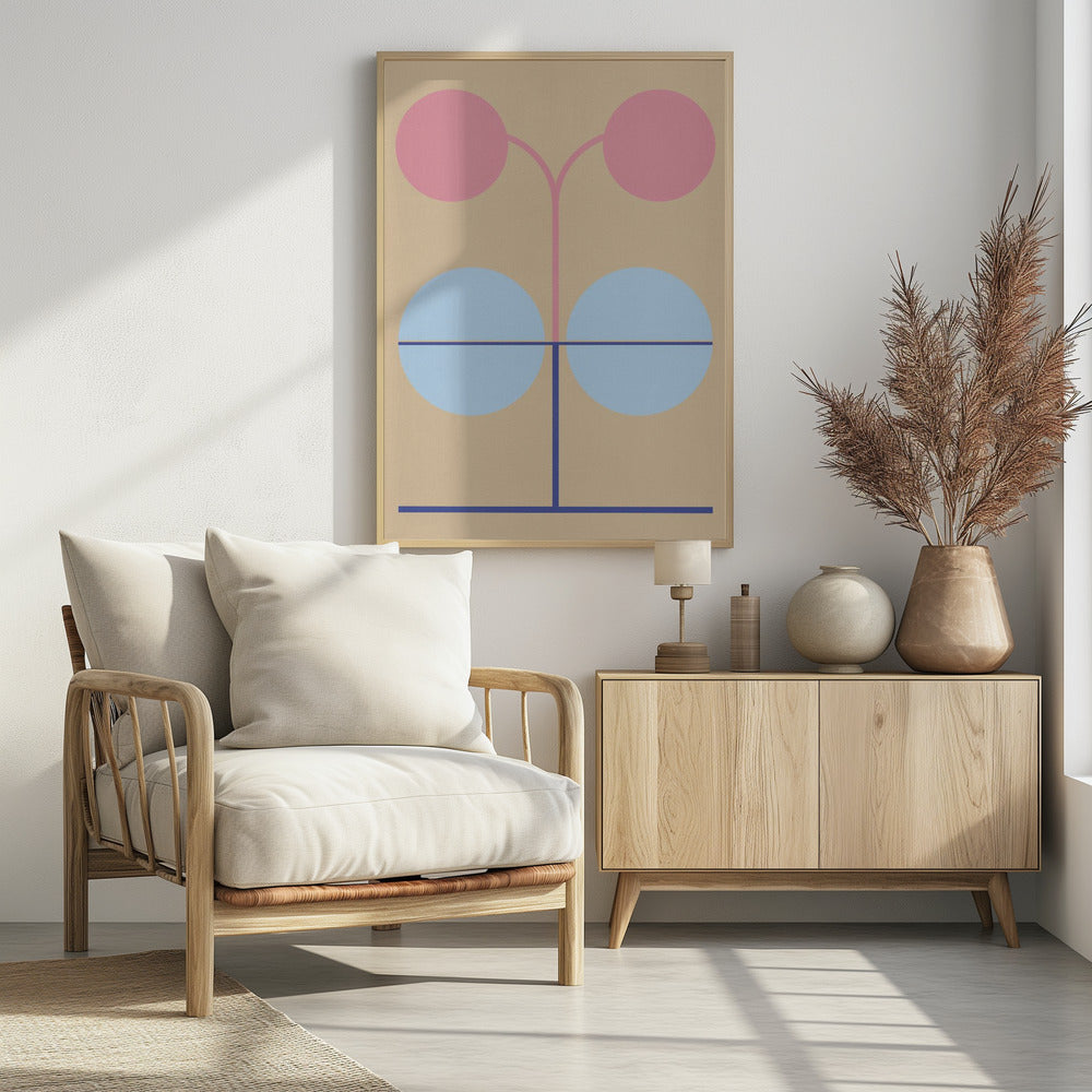 Bloemengeometrie 11 | Poster